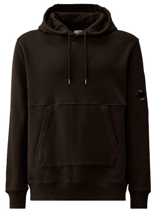 Diagonal Raised Fleece Hooded Lens Sweatshirt