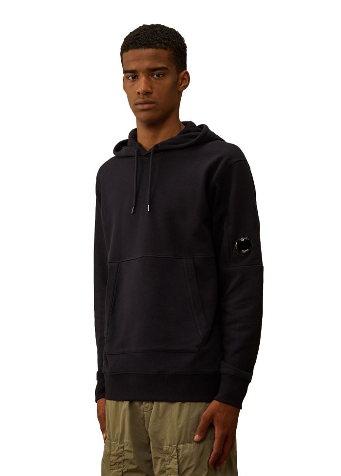 Diagonal Raised Fleece Hooded Lens Sweatshirt - immagine 2